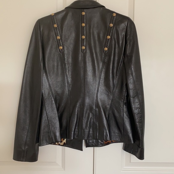 Escada Vintage Leather Blazer - 38 - Picture 10 of 14